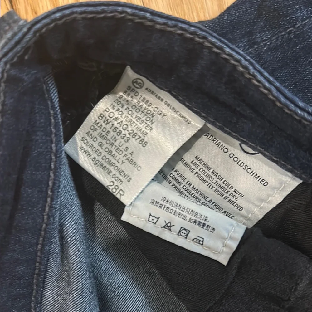 Women's AG Legging Dark Blue Ankle Skinny Jeans size 28 - Picture 4 of 6